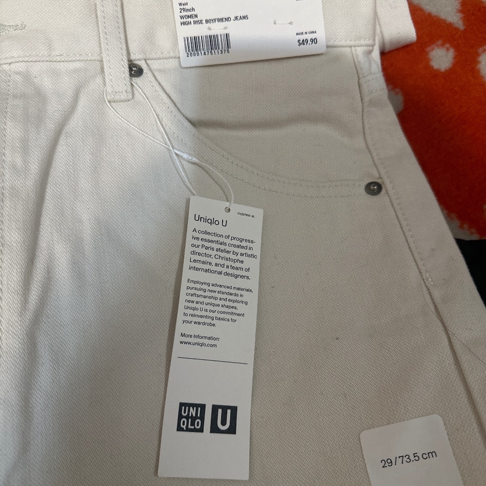 Uniqlo U Women High Rise Boyfriend Jeans